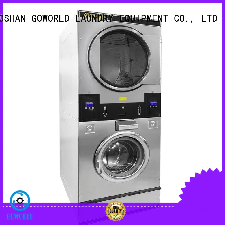 Energy Saving stacking washer dryer brigade electric heating for school