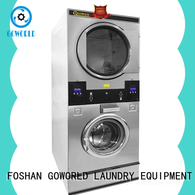 Manual stacking washer dryer laundromat supplier for school