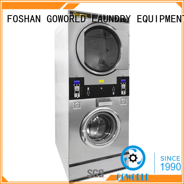 GOWORLD convenient self laundry machine steam heating for commercial laundromat